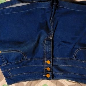 Tinseltown Blue Hi-Waist Button fly shorts size